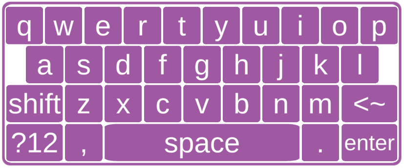 In-game Unity keyboard (alphabet)